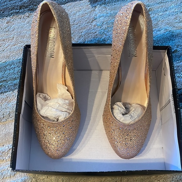 evening rose gold shoes size 10 - Picture 4 of 4